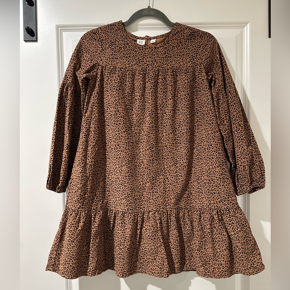 NWT GAP kids leopard corduroy dress, 10